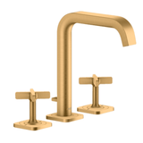 AXOR Axor Citterio E 3-huls håndvaskarmatur med løft-op bundventil - børstet bronze