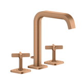 AXOR Axor Citterio E 3-huls håndvaskarmatur med løft-op bundventil - børstet bronze