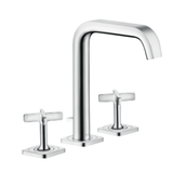 AXOR Axor Citterio E 3-huls håndvaskarmatur med løft-op bundventil - børstet nikkel