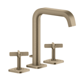 AXOR Axor Citterio E 3-huls håndvaskarmatur med løft-op bundventil - børstet nikkel