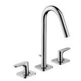 AXOR Axor Citterio M 3-huls håndvaskarmatur med løft-op bundventil - krom