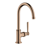 AXOR Axor Montreux 1-grebs håndvaskarmatur med siventil - poleret rødguld