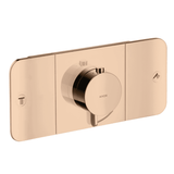 AXOR Axor One indbygningsbrus med termostatmodul samt hoved- og håndbrus - poleret guld-optik