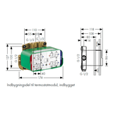 AXOR Axor One indbygningsbrus med termostatmodul samt hoved- og håndbrus - poleret krom