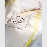 Bad&Design Hübsch Block Bed Linen 60/200 - light blue