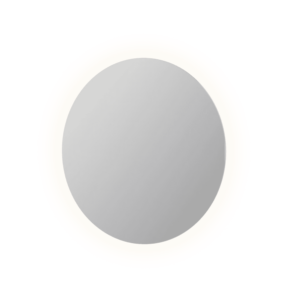 Bad&Design Spejle SP25 rundt spejl på aluramme med indirekte LED-belysning - Ø60x3