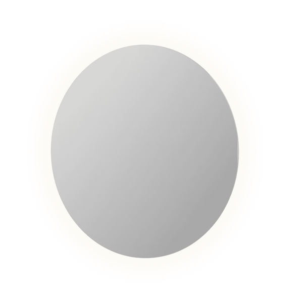 Bad&Design Spejle SP25 rundt spejl på aluramme med indirekte LED-belysning - Ø80x3
