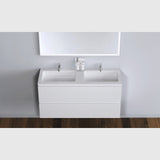 Copenhagen Bath Badeværelsesmøbler Copenhagen Bath Malmö 120 kabinet med dobbelt Romsø vask - mat hvid