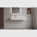 Copenhagen Bath Håndvaske Copenhagen Bath Modul 100 venstre med skuffe - mat hvid