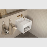 Copenhagen Bath Håndvaske Copenhagen Bath Modul 40 SH med hylde - mat hvid