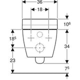 Geberit Toiletter Geberit Aquaclean Tuma Comfort væghængt douchetoilet - rustfri stål