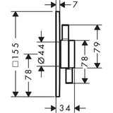 hansgrohe Bruser til indbygning Hansgrohe DuoTurn E Armatur til indbygning 1 udtag – mat hvid