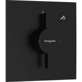 hansgrohe Bruser til indbygning Hansgrohe DuoTurn E Armatur til indbygning 1 udtag – mat sort