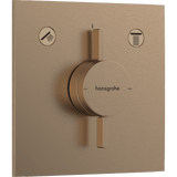 hansgrohe Hansgrohe DuoTurn E Armatur til indbygning 2 udtag – børstet bronze
