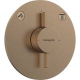 hansgrohe Hansgrohe DuoTurn S Armatur til indbygning 2 udtag – børstet bronze