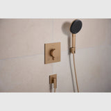 Hansgrohe Bruser til indbygning Hansgrohe Ecostat Comfort E Termostatarmatur til indbygning med afspærring til 2 udtag – børstet bronze PVD