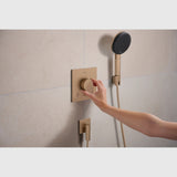 Hansgrohe Bruser til indbygning Hansgrohe Ecostat Comfort E Termostatarmatur til indbygning med afspærring til 2 udtag – børstet bronze PVD