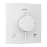 Hansgrohe Bruser til indbygning Hansgrohe Ecostat Comfort E Termostatarmatur til indbygning med afspærring til 2 udtag – mat hvid