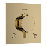Hansgrohe Bruser til indbygning Hansgrohe Ecostat Comfort E Termostatarmatur til indbygning med afspærring til 2 udtag – poleret guld-optik PVD