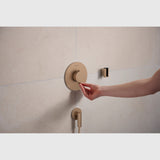 Hansgrohe Bruser til indbygning Hansgrohe Ecostat Comfort S Termostatarmatur til indbygning med afspærring til 1 udtag – børstet bronze PVD