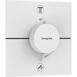 hansgrohe Hansgrohe ShowerSelect Comfort E Termostatarmatur til indbygning med afspærring til 2 udtag – mat hvid