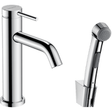 hansgrohe Håndvaskarmatur Hansgrohe Tecturis S 1-grebs håndvaskarmatur 110 med bidettebruser og 160cm bruserslange – krom