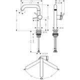 hansgrohe Håndvaskarmatur Hansgrohe Tecturis S 1-grebs håndvaskarmatur 210 Fine CoolStart med svingtud og push-open bundventil – krom
