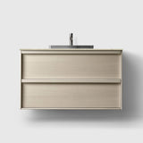 HAVEN Badeværelsesmøbler HAVEN H2/100 - Light Ash Wood med stenbordplade