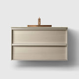 HAVEN Badeværelsesmøbler HAVEN H2/100 - Light Ash Wood med stenbordplade