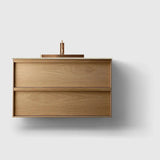 HAVEN Badeværelsesmøbler HAVEN H2/100 - Oak Wood med stenbordplade