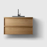 HAVEN Badeværelsesmøbler HAVEN H2/100 - Oak Wood med stenbordplade