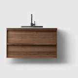 HAVEN Badeværelsesmøbler HAVEN H2/100 - Walnut Wood med stenbordplade