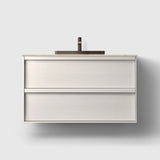 HAVEN Badeværelsesmøbler HAVEN H2/100 - White Wood med stenbordplade