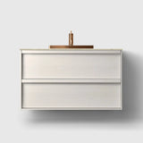 HAVEN Badeværelsesmøbler HAVEN H2/100 - White Wood med stenbordplade