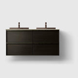 HAVEN Badeværelsesmøbler HAVEN H2/120 - Dark Wood med stenbordplade