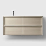 HAVEN Badeværelsesmøbler HAVEN H2/120 - Light Ash Wood med bordplade i porcelæn