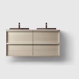 HAVEN Badeværelsesmøbler HAVEN H2/120 - Light Ash Wood med stenbordplade