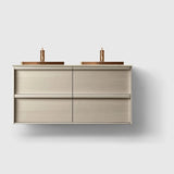 HAVEN Badeværelsesmøbler HAVEN H2/120 - Light Ash Wood med stenbordplade