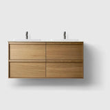 HAVEN Badeværelsesmøbler HAVEN H2/120 - Oak Wood med stenbordplade