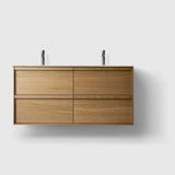 HAVEN Badeværelsesmøbler HAVEN H2/120 - Oak Wood med stenbordplade