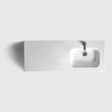 HAVEN Badeværelsesmøbler HAVEN H2/120 - Smoked Oak Wood med vask til højre/venstre i porcelæn