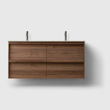 HAVEN Badeværelsesmøbler HAVEN H2/120 - Walnut Wood med stenbordplade