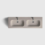 HAVEN Badeværelsesmøbler HAVEN H2/140 - Walnut Wood med bordplade i porcelæn