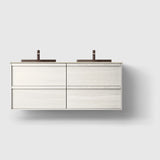 HAVEN Badeværelsesmøbler HAVEN H2/140 - White Wood med stenbordplade