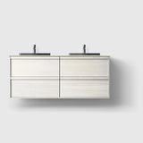 HAVEN Badeværelsesmøbler HAVEN H2/140 - White Wood med stenbordplade