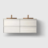 HAVEN Badeværelsesmøbler HAVEN H2/140 - White Wood med stenbordplade