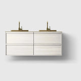 HAVEN Badeværelsesmøbler HAVEN H2/140 - White Wood med stenbordplade