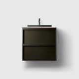 HAVEN Badeværelsesmøbler HAVEN H2/60 - Dark Wood med stenbordplade