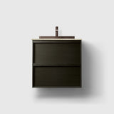 HAVEN Badeværelsesmøbler HAVEN H2/60 - Dark Wood med stenbordplade