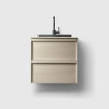 HAVEN Badeværelsesmøbler HAVEN H2/60 - Light Ash Wood med stenbordplade